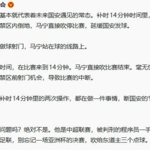 九游娱乐-马宁的哨将成为常态？看懂足协的逻辑，就知道国安为什么一直丢分